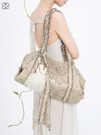 Ivoogle Mesh Crossbody Satchel