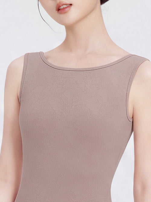 Adult nylon jacquard vest jumpsuit
